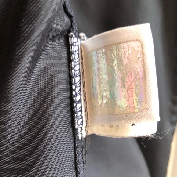 J&ans Dolce & Gabbana wide collar double breasted black trench rain nylon coat M - Picture 5 of 8